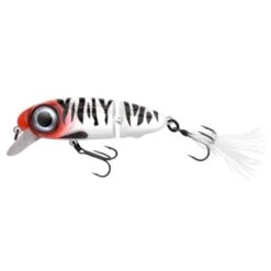 SPRO IRIS Underdog Jointed 80 Slow Floating / Red Head Tiger / 8cm / 18gr